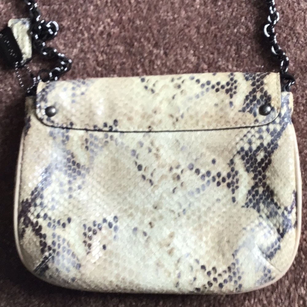 Coach crossbody snake skin bag - Picture 4 of 7